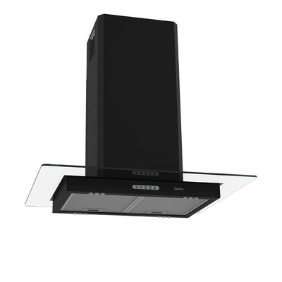 Coifa Terim Ilha Teto Vidro Reto Black 75 cm Preto 110V