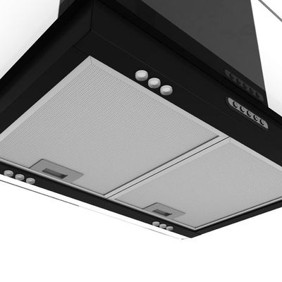 Coifa Terim Ilha Teto Vidro Reto Black 75 cm Preto 220V