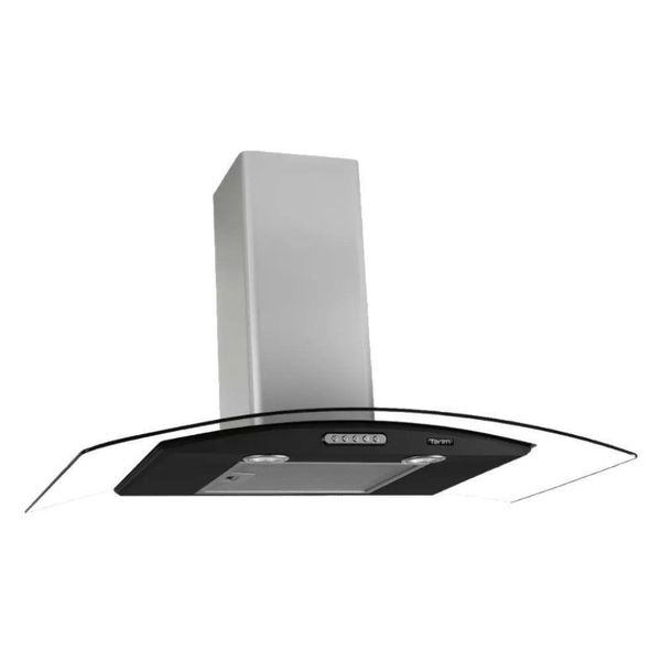 Coifa Vidro Curvo Parede Black-inox Terim 220V