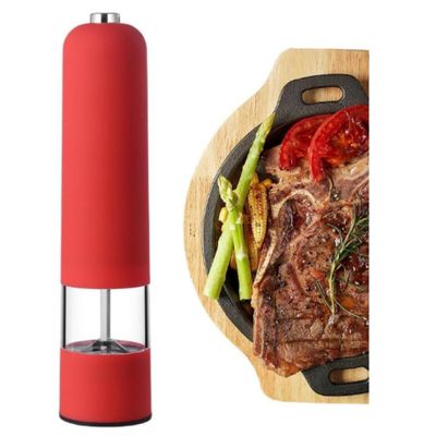 Moedor Eletrico De Sal Grosso Pimenta Temperos Com Iluminacao Vermelho