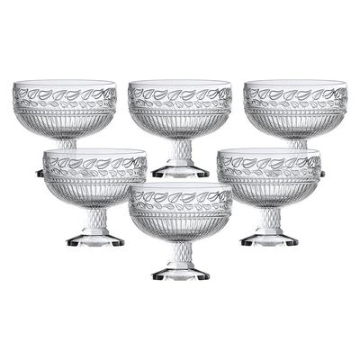 Conjunto de Taças para Sobremesa L`Hermitage 27593 em cristal 375 ml – 6 Peças