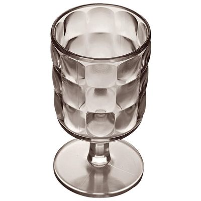 Taça L`hermitage Bubble em Acrílico Fumê 340ml - 6 Peças