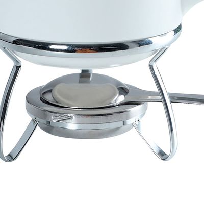 Aparelho de Fondue Fracalanza em Cerâmica 8 Peças - Branco