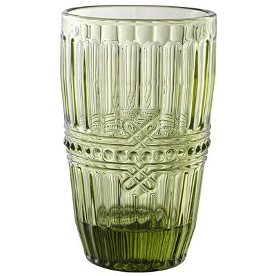 Conjunto de Copos L`Hermitage Fratello em Vidro Verde 355ml - 6 Peças