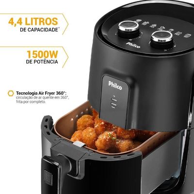 Air Fryer Fritadeira Pfr15pg Gourmet Black 1500W Philco 220V
