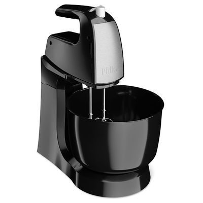Batedeira Philco Crome Base Cristal Duo Turbo Preta 550W 220V