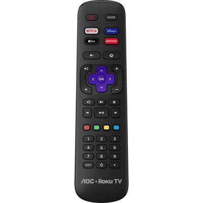 Smart TV 32" HD AOC 32S5155/78G Roku TV Wi-Fi Dolby Audio Preta
