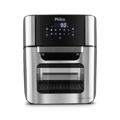 Fritadeira Elétrica Sem Óleo Air Fry Philco Oven PFR2200P 12L - Preta Preto / 220