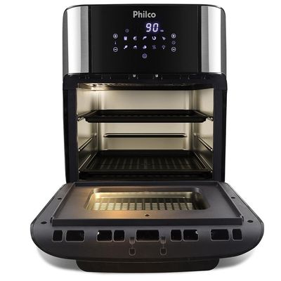 Fritadeira Elétrica Sem Óleo Air Fry Philco Oven PFR2200P 12L - Preta Preto / 220