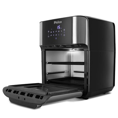 Fritadeira Elétrica Sem Óleo Air Fry Philco Oven PFR2200P 12L - Preta Preto / 220