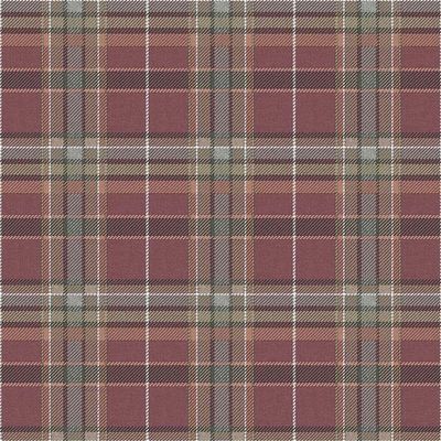 Papel De Parede Botany House Xadrez Roxo 15578