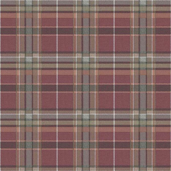 Papel De Parede Botany House Xadrez Roxo 15578