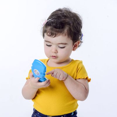 Brinquedo Celular Musical Para Bebê Menino Azul - Pimpolho