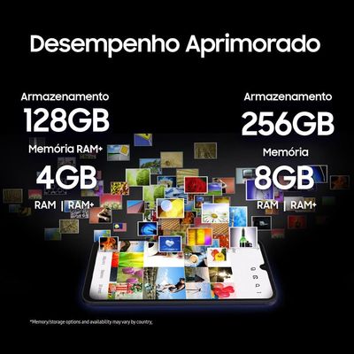 Smartphone Samsung Galaxy A15 5G Azul Escuro 128GB, 4GB RAM, Processador Octa-Core, Câmera Tripla Traseira, Tela Super Amoled de 6.5" 90Hz