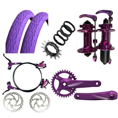 Bicicleta Aro 26 GtaRebelFreeride SingleCuboK7 Barulhento Freio Hidraulico Aro Vmaxx Pneu Flame Roxo