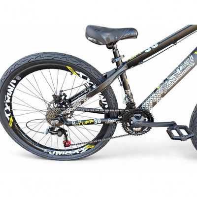 Bicicleta Aro26 VikingxTuff FreioHidráulico 21v Freeride RodasVmaxx Suspensão Pneu Flame preto X30