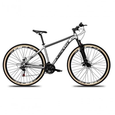 Bicicleta Aro 29 Absolute Nero 5 Alumínio Mountain Bike 24v Freio A Disco Garfo Suspensão cinza