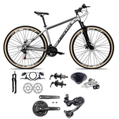 Bicicleta Aro29 Absolute Nero5 Câmbios Shimano Deore-altus 27v Freio Hidráulico Garfo C-trava cinza