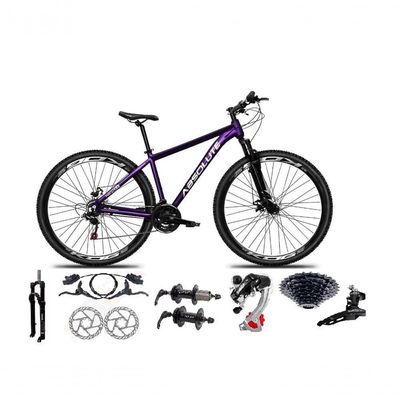 Bicicleta Aro29 Absolute Nero5 Alumínio 24v Câmbios Shimano K7 Freio Hidráulico Garfo Comtrava Roxo