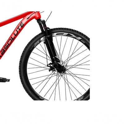 Bicicleta Aro29 Absolute Nero5 Alumínio 24v Cambio Shimano K7 Freio Hidr. Garfo c-trava vermelho