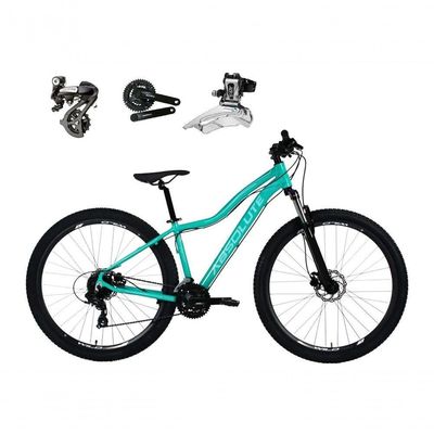 Bicicleta Aro29 Absolute Hera Cambio Shimano Altus 24v Alumínio Freio Hidr. Garfo C-trava Verde
