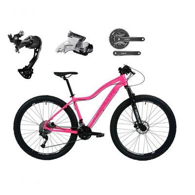 Bicicleta Aro29 Absolute Hera Cambio Shimano Alívio E Altus 27v Freio Hidr. K7 Garfo C-trava rosa
