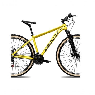 Bicicleta Aro 29 Absolute Nero 5 Kit 2x9 Gta Sunrun K7 Freio A Disco Garfo Com Trava Mtb amarelo