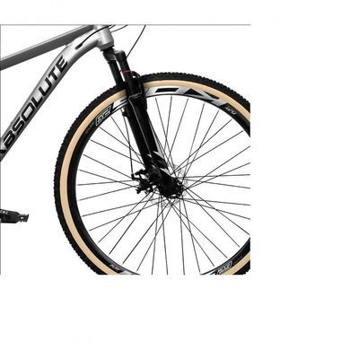 Bicicleta Aro 29 Absolute Nero 5 Kit 2x9 Gta Sunrun K7 Freio A Disco Garfo Com Trava Mtb cinza