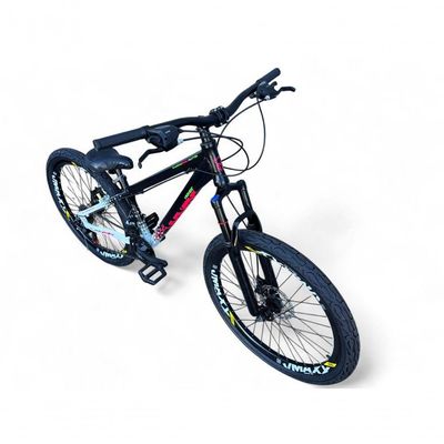 Bicicleta Aro26 Vikingx Tuff Freio Hidráulico 21v Suspensão Pneu Flame preto-branco X44