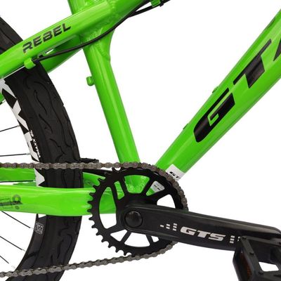 Bicicleta Aro26 Gta Rebel Freeride Downhill Single 7v Rodas Vmaxx Freio Disco Pneu Flame Preto Verde