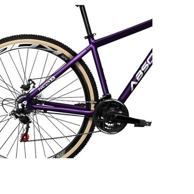 Bicicleta Aro 29 Absolute Nero 5 Câmbios Shimano 24v Alumínio Garfo Com Trava Mountain Bike Roxo
