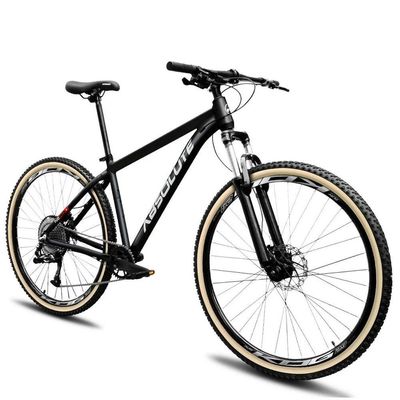 Bicicleta Aro 29 Absolute Nero 5 12v Hollowtech K7 Freio Hidráulico Garfo Trava No Guidão preto