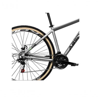 Bicicleta Aro 29 Absolute Nero 5 Alumínio Mountain Bike 24v Freio A Disco Garfo Suspensão cinza