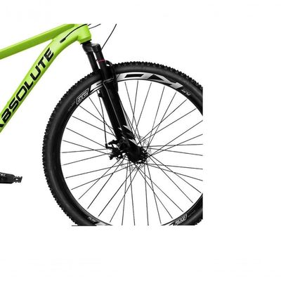 Bicicleta Aro 29 Absolute Nero 5 Alumínio 21v Freio A Disco Garfo Suspensão Mountain Bike Verde
