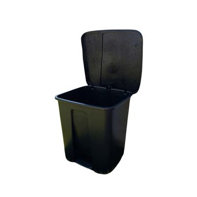 Lixeira Com Pedal 16l Preta Moderna E Higiênica Ideal Casa Quintal Cozinha
