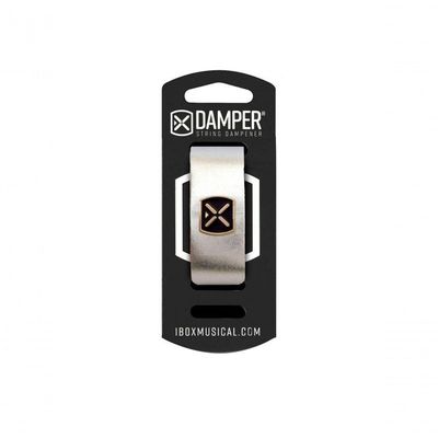 Damper Em Couro Legitimo E Tag Em Metal Prata Metalico