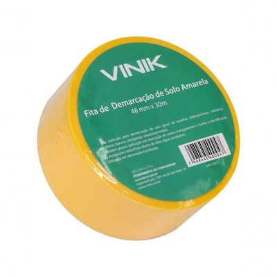 Fita Para Demarcacao De Solo Amarela 48mm X 30m