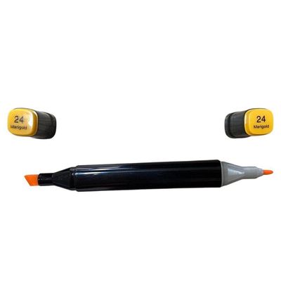 Estojo Com 24 Canetas De Colorir Hidrográficas Para Pintar Livre Bob Com Estojo