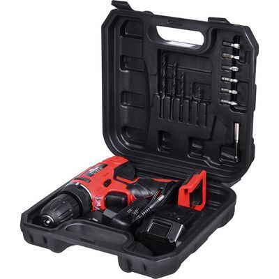 Furadeira Parafusadeira 12v Bateria Bivolt 17pcs Worker