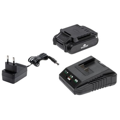Furadeira Parafusadeira 12v Bateria Bivolt 17pcs Worker