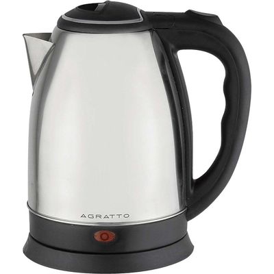 Chaleira Elétrica Agratto Ce02 Prata Em Aço Inox 220v