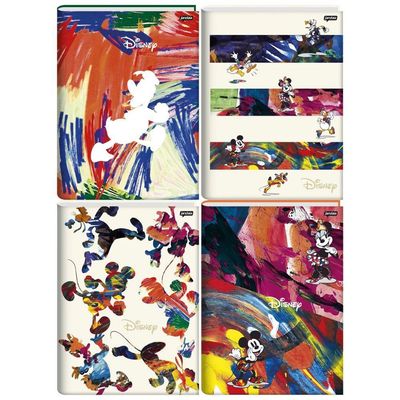 Caderno Brochura Universitário Capa Dura 80f Disney Projeto De&i Jandaia Estampa 3