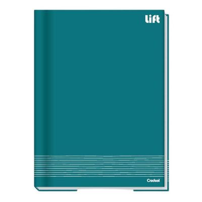 Caderno Brochura Universitário Capa Dura A4 1 Matéria 80 Folhas Lift Credeal Verde