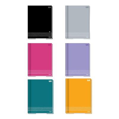 Caderno Brochura Capa Dura Universitário Lift 96 Folhas Credeal Rosa