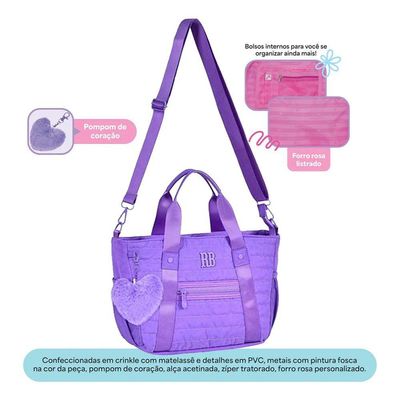 Bolsa Tiracolo Lilás Rebecca Bonbon M Rb2968ll Lilas