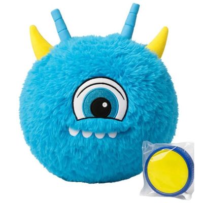 Bola De Pelúcia Inflável Infantil Azul Com Bomba De Encher Divertida Saltitante