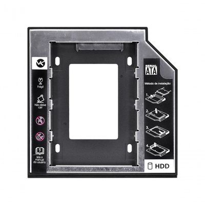 Adaptador Caddy Para Hd Ou Ssd Gaveta Dvd Notebook Sata