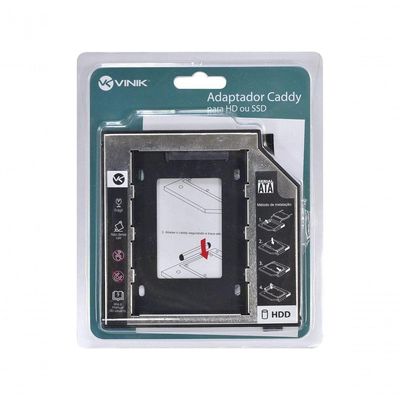 Adaptador Caddy Para Hd Ou Ssd Gaveta Dvd Notebook Sata