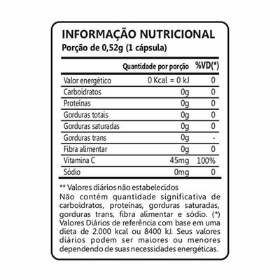 Vitaminas C Revestida 100% Idr Maxinutri 60 Capsulas