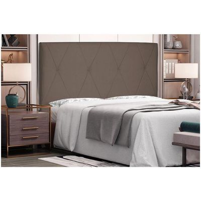 Cabeceira Aquilla Para Cama Box King 195cm Suede Caramelo - D'Rossi